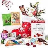 Fitness Prefilled Christmas Stocking: Healthy Christmas Stuffer with High-Protein Options of Snacks and Treats - Ideal for Gym & Workout Food Gifts for Men & Women, Athletes, Fitness & Gym Enthusiasts