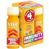 Vive Organic Immunity Boost Shots -Variety 4 Pack (2oz, 4 Count)