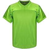 Youth Boys' Blank Football Jersey,Athletic Fans Shirts Practice Sports Shirt for Kids (Medium, Grass-Green)