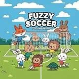 Fuzzy Soccer: Cute Coloring Book for Adults & Teens With Cute Animal Characters