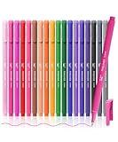 Mr. Pen- Fineliner Pens Colored, 18 Pack, Ergonomic Triangular Colorful Barrels, 0.4mm Fine Liner Pens