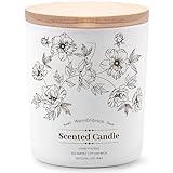 Deluxe Scented Candle for Women & Men, Vanilla Coconut Soy Wax Candle, 8 Oz Jar Candle for Home, Scented-60 Hours Long Lasting Burning, Suitable Gift for Christmas, New Year, Party & Birthday