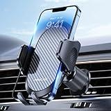 Miracase Phone Holders for Your Car with Metal Hook Clip, Air Vent Cell Phone Car Mount, Universal Automobile Cradle Fit for iPhone Android and All Smartphones, Dark Black