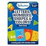 Skillmatics Thick Flash Cards for Toddlers - Letters, Numbers, Shapes & Colors, Montessori Toys & Games, Stocking Stuffers, Preschool Learning Activities, Gifts for Kids 1, 2, 3, 4 Years