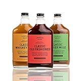 Cocktail Crate Premium Drink Mixer Variety Pack | Award Winning Craft Cocktail Mixers for True Connoisseurs | Premium Cocktail Syrup Creations with Aromatic Bitters, Demerara Sugar | 12oz - 3 pack