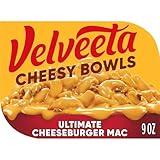 Velveeta Cheesy Bowls Ultimate Cheeseburger Mac Microwave Meal, 9 oz Tray