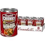 Campbell’s Chunky Soup, Sirloin Burger With Country Vegetable Beef Soup, 16.3 oz Can (Case of 8)