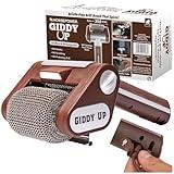 HorsePower Giddy Up Grill Cleaner AS-SEEN-ON-TV! – Cordless, Rechargeable BBQ Tool with 350 RPM Stainless Roller, LED Light – Patents Pending – From BulbHead, a Family-Owned American Brand