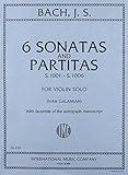 Bach, J.S. - 6 Sonatas and Partitas BWV 1001 1006 for Violin -by Galamian - International