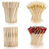 500pcs Cocktail Toothpicks for Appetizers,Party Skewers for Appetizers Picks,Charcuterie Boards Accessories,Cocktail Picks for Drinks,Fancy Tooth Picks for Appetizers,Bamboo Toothpicks for Food Sticks