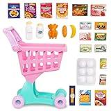 Battat- Play Circle- Shopping Cart – Toy Food – Play Kitchen For Toddlers- Pretend Play- Shopping Day Grocery Cart- 2 years +