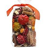 Qingbei Rina Potpourri Bags, Cinnamon Scented Potpourri Bowl Filler,Decorative Potpourri Dried Flowers,Home Fragrance Sachet, Vase Fillers,Bathroom Pumpkin Decor(20oz)