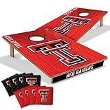 YouTheFan NCAA Texas Tech Red Raiders 2’ x 3’ Wood Cornhole Game with Logo Bags