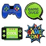 GiiezQia 4 Pcs Video Game Pins for Backpacks Blue Green Gaming Controller Console Decorative Lapel Badges Brooches Gifts Cool Jewelry Accessories for Teens Boy Men Gamer Clothes Jacket Hat Lanyard Bag