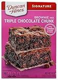 Duncan Hines Signature Triple Chocolate Chunk Brownie Mix, 18 OZ