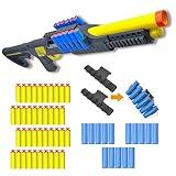 AGM MASTECH Toy Gun Models Foam Blasters Soft Bullet Shotgun, Empty Shell Ejecting Design, Perfect for Indoor and Outdoor Play. with 15 Shells 40 Soft Darts 2 Ammunition Racks.