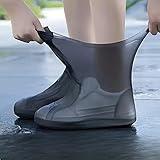 Reusable Shoe Covers – Waterproof, Non-Slip Overshoes for Men & Women; Travel-Friendly, Slip-On Rain Protector for Hiking, Gardening, Cycling, All-Weather (Black, M | Please Check Shoe Guide)