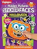 Hidden Pictures Sticker Faces: Halloween: Halloween Crafts Activity Book with Pumpkin Faces and Over 200 Silly Make-A-Face Stickers, Halloween Gift for Kids Ages 36