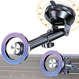 Coolpow for MagSafe Car Mount【Windshield+Vent+Dash】Magnetic Phone Holder for Car Phone Holder Mount Cell Phone Holders for Your Car Accessories Suction Cup Stand for Garmin GPS Fit iPhone 16 15 14 13