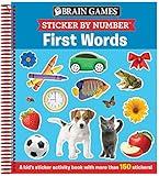 Brain Games - Sticker by Number: First Words (For Kids Ages 3-6): A Kid's Sticker Activity Book With More Than 150 Stickers!