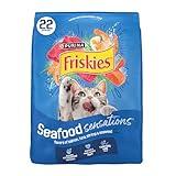 Purina Friskies Dry Cat Food Seafood Sensations With Salmon, Tuna, and Shrimp Flavors - 22 lb. Bag
