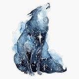 MAGNET Galaxy Howling Wolf Magnetic Vinyl Sticker Decal Magnet 5"