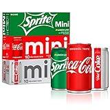 Coca-Cola Mini Can Variety Pack, 7.5 Fl Oz, Pack Of 30 (10 Each: Coke Classic, Diet Coke, Sprite),, 7.5 Fl Oz ()