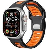 Odbeai Sport Band Compatible with Apple Watch Ultra 2/Ultra Band,Compatible with Apple Watch Bands for Men 49mm 46mm 45mm 44mm 42mm,Silicone Loop Waterproof Strap for iWatch Bands Series SE 10 9 8-1