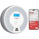 X-Sense Smart Smoke Detector Carbon Monoxide Detector Combo with Replaceable Battery, Wi-Fi Smoke and Carbon Monoxide Detector with Real-Time App Notifications, SC07-WX, 1-Pack