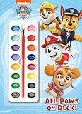 All Paws on Deck! (Paw Patrol): Activity Book with Paintbrush and 16 Watercolors