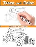 Trace and Color: Hot Rods: Adult Activity Book