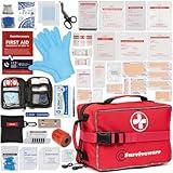 Surviveware 238 Pcs Comprehensive Premium Survival First Aid Kit - Medical Emergency Kit for Travel Camping Gear, Home Essentials & Outdoor Emergencies - HSA & FSA Eligible Survival Kit