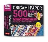 Origami Paper 500 sheets Chiyogami Patterns 6" 15cm: Tuttle Origami Paper: Double-Sided Origami Sheets Printed with 12 Different Designs (Instructions for 6 Projects Included)