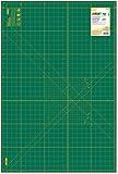 OLFA 24" x 36" Self Healing Rotary Cutting Mat (RM-MG) - Double Sided 24x36 Inch Cutting Mat with Grid for Quilting, Sewing, Fabric, & Crafts, Designed for Use with Rotary Cutters (Green)