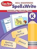 Evan-Moor Skill Sharpeners Spell and Write Workbook, Kindergarten, Spelling Patterns, Test Prep, Word Families, Short Vowels, Grammar, Punctuation, Matching, Vocabulary, Activities, Homeschool