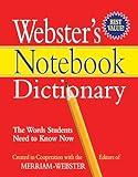 Webster's Notebook Dictionary - Designed for students - Fits in a 3-ring binder