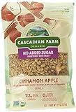 Cascadian Farm Organic Cinnamon Apple Granola Cereal, No Added Sugar, 11 Ounces (Pack Of 4)