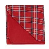 Little Sleepies Holiday Cloud Blanket - Blanket, Soft, Comfy, and Breathable Cooling Summer Blanket for Hot Sleepers, Lightweight Blankets, 50" x 50", Holiday Plaid, Large