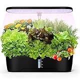 Indoor Garden Hydroponics Growing System12 Pods, Indoor Herb Garden with LED Full-Spectrum Plant Grow Light, Built-In Timekeeping System Suitable for Growing Vegetables, Spices and Fruits