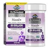 Garden of Life Probiotics Mood+ Dr Formulated Acidophilus Probiotic Supplement - Promotes Emotional Well-Being, Relaxation and Digestive Balance - Ashwagandha for Stress Management, 60 Veggie Caps