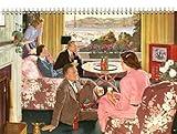 2026 Wall Calendar [12 pages 8"x12"] Family Life Scenes Vintage Magazine Illustration Commercial Beer Ads Fifties