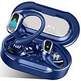 Wireless Earbuds, 2024 Bluetooth 5.4 Headphones Sport, Bluetooth Earbuds with ENC Noise Canceling Mic, 50HStereo Wireless Headphones IP7 Waterproof with Earhooks, Workout/ Running with LED Display