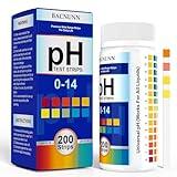 pH Test Strips 0-14: 200 Strips Universal Litmus Paper pH Test Strips for Liquid Testing & Water & Food and Soap Making, Get Highly Accurate Results in Seconds