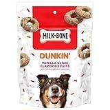 Milk-Bone Dunkin' Vanilla Glaze Flavor Dog Biscuits with Other Natural Flavors, 8 oz Bag
