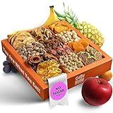 GURU HUNU Dried Fruit Gift Baskets, Nuts Gift Basket - Food Gifts Basket for Thanksgiving, Anniversary, Birthday, Christmas - Gift Basket Dry Natural Fruits - Holiday Dry Fruits and Nuts Gift Box