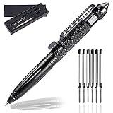 KEPEAK Military Tactical Pen, Professional Self Defense Pen, Emergency Glass Breaker Pen - Tungsten Steel, Writing Tool with 6 Refill