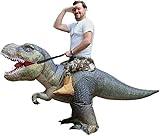 TOONRAIN Uniform Adult Funny Dress up Holiday Party Adjusting Atmosphere Half Wear Inflatable Costume(Dinosaur)