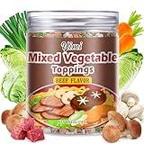 Yimi Dried Beef Flavor Ramen Toppings, 7 Different Toppings - Dehydrated Vegetables | Freeze Dried Shiitake Mushrooms | Cabbage | Spring Onion, Ramen Toppers Add Flavor To Instant Noodles, Ideal for Gift