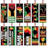 Haooryx Black History Month Bookmarks -120Pcs Black History Matter Bookmark for Celebrate African American BHM Festival Decoration School Inspirational Event Classroom Stationery Handout Supplies