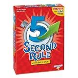 5 Second Rule Game - Simple Questions Card Game for Family Fun, Party, Kids, Travel, Game Night & Sleepovers - Think Fast and Shout Out Answers - For Ages 10+